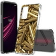thumbnail image 1 of ANJ+ Hybrid Slim [Scratch-Proof] Hard Back Cover Case w/Flexible Bumper Compatible with T-Mobile REVVL V+ 5G - Bullet Shell Casings, 1 of 6