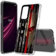thumbnail image 1 of ANJ+ Hybrid Slim [Scratch-Proof] Hard Back Cover Case w/Flexible Bumper Compatible with T-Mobile REVVL V+ 5G - Spartan Skull, 1 of 6