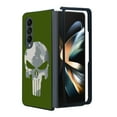 thumbnail image 1 of ANJ+ Protective Snap-On Design Printed Case Compatible with Samsung Galaxy Z Fold 4 - Army Green Skull, 1 of 5