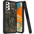 thumbnail image 1 of ANJ+ Rugged Dual Layered Shockproof Slim Hybrid Case + Tempered Glass Cover Compatible with Samsung Galaxy A23 5G - Dark Tree Camo, 1 of 3