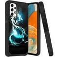 thumbnail image 1 of ANJ+ Rugged Dual Layered Shockproof Slim Hybrid Case + Tempered Glass Cover Compatible with Samsung Galaxy A23 5G - Flash Dragon, 1 of 3