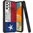 thumbnail image 1 of ANJ+ Rugged Dual Layered Shockproof Slim Hybrid Case + Tempered Glass Cover Compatible with Samsung Galaxy A23 5G - Vintage Texas Flag, 1 of 3
