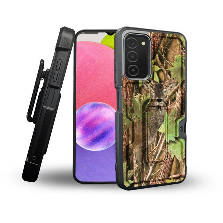 ANJ+ Rugged Shockproof Holster Case Card Slot Kickstand Tempered