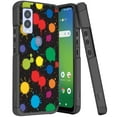 thumbnail image 1 of ANJ+ Shockproof Dual Layer Slim Hard Case + Tempered Glass Cover Compatible with Cricket Magic 5G, AT&T Propel - Paint Splash, 1 of 5