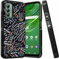 thumbnail image 1 of ANJ+ Shockproof Dual Layer Slim Hard Case + Tempered Glass Cover Compatible with Cricket Outlast, AT&T Jetmore - Bullet Shell Casings, 1 of 5