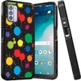 thumbnail image 1 of ANJ+ Shockproof Dual Layer Slim Hard Case + Tempered Glass Cover Compatible with Nokia C300 - Paint Splash, 1 of 5
