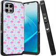 thumbnail image 1 of ANJ+ Shockproof Dual Layer Slim Hard Case + Tempered Glass Cover Compatible with T-Mobile REVVL 7 5G - Flamingos, 1 of 4