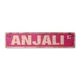 thumbnail image 1 of ANJALI Vintage Aluminum Street Sign Childrens Name Room Metal Sign rustic metal tin | Indoor/Outdoor |  18" Wide, 1 of 4