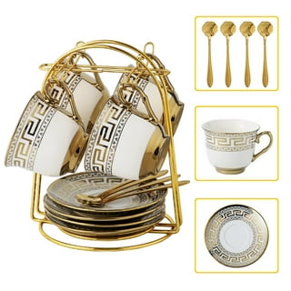 180ml Mini Starbucks Coffee Cup Pottery Luxury Mug With Spoon