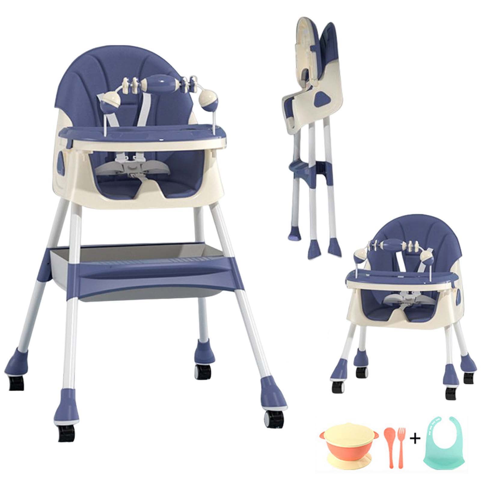 ANJORALA Baby Highchair for Infant to Toddler, Folding Baby High Chair