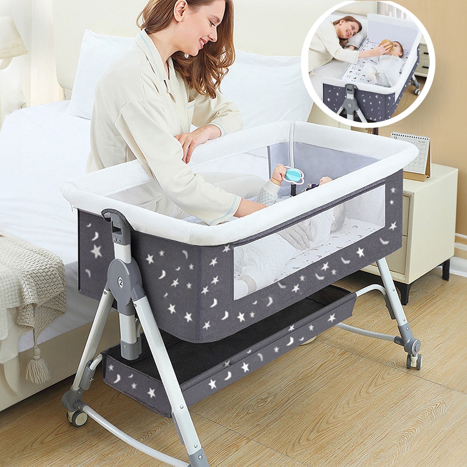 Bassinet that turns into crib online