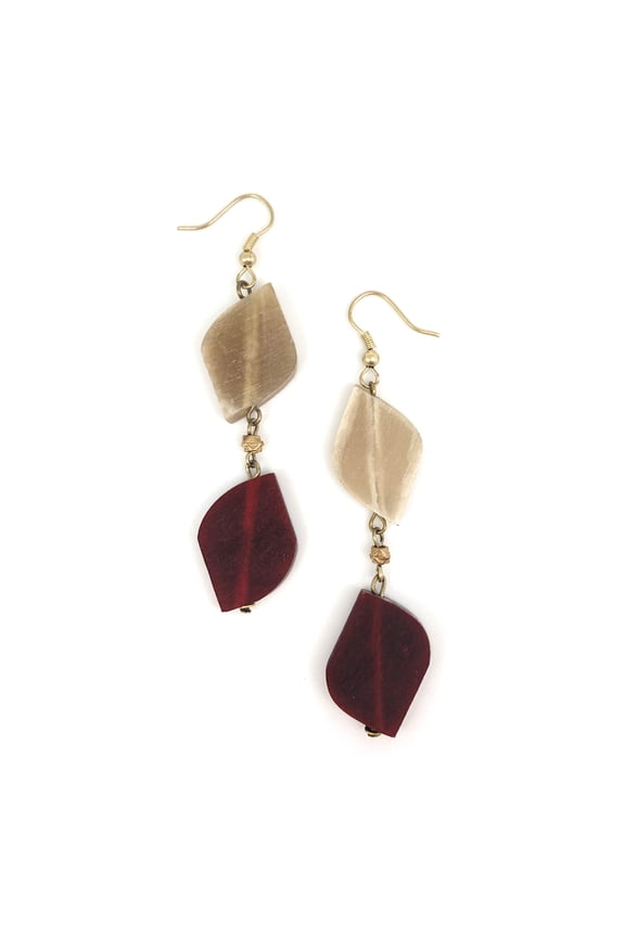 Omala Collection Up-Cycled Horn Earrings
