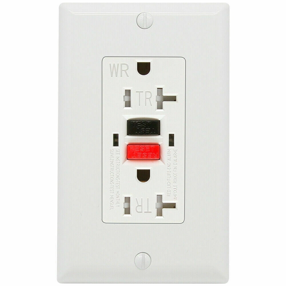 ANKO GFCI Outlet, 20A 125V White Tamper-Resistant Electrical Outlet