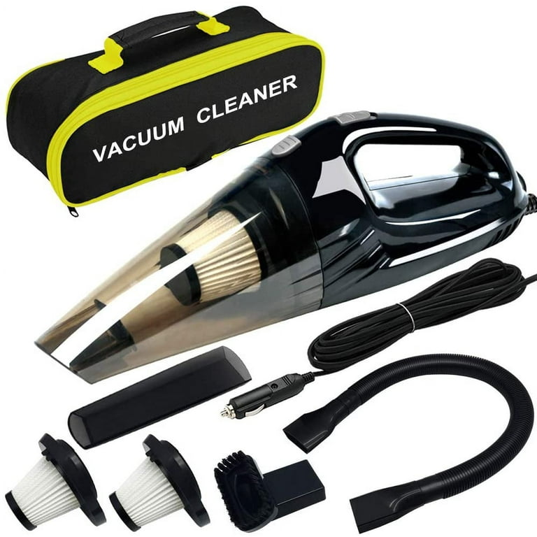 ANKO Upgraded Car Vacuum Cleaner High Power DC12 Volt Wet Dry Handheld Auto Vacuum Cleaner with 16.4FT 5M Power Cord 2 Filters 3 different