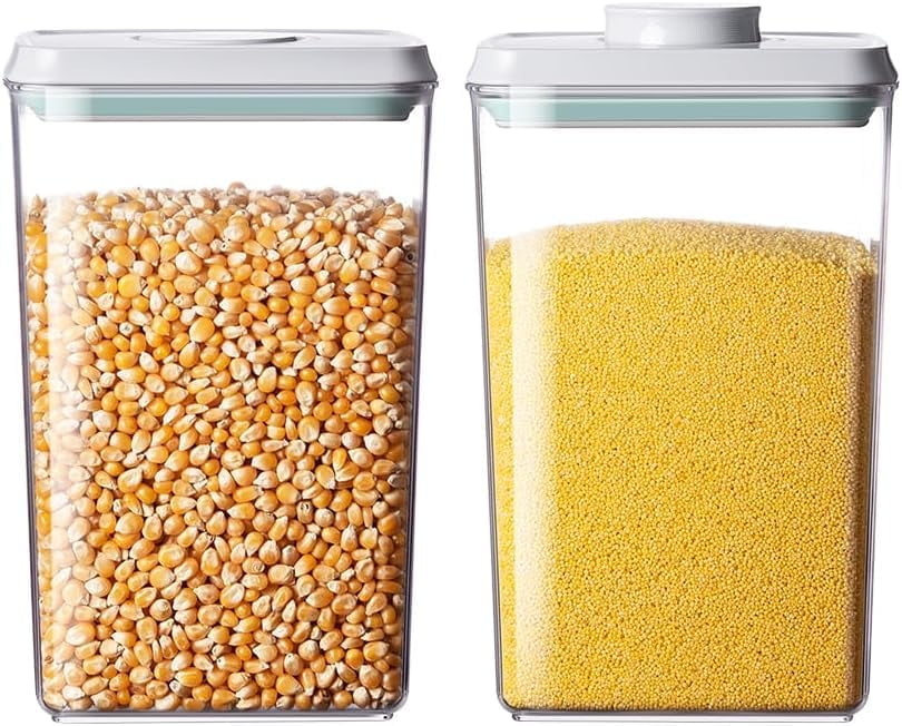 ANKOU 2-Pack 2.9Qt Airtight Food Storage Containers, One-Touch Pop Lid & Stackable