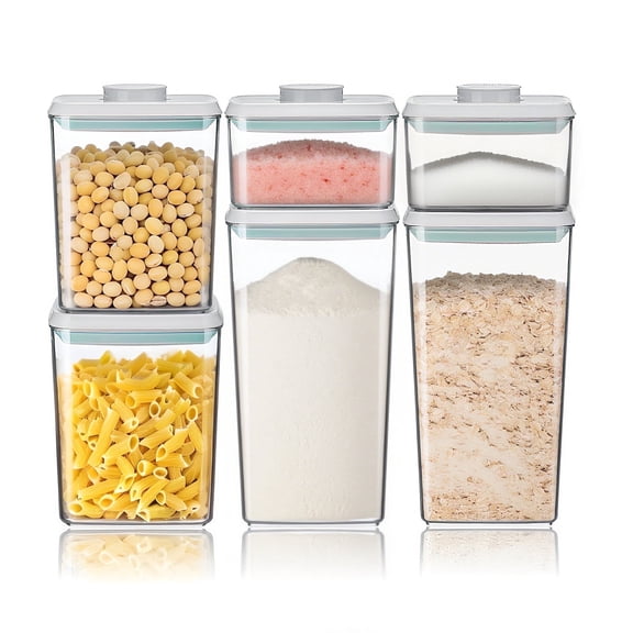 ANKOU 6-Piece Airtight Food Storage Container Set with Lids, Kitchen and Pantry