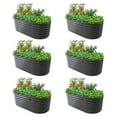 thumbnail image 1 of ANLEOLIFE 6 PACK 6x3x2 ft Galvanized Raised Garden Beds Outdoor, Oval Large Metal Deep Root Planter Box for Planting Vegetables Flowers Herb, Anti-Rust, Quartz Grey, 1 of 8