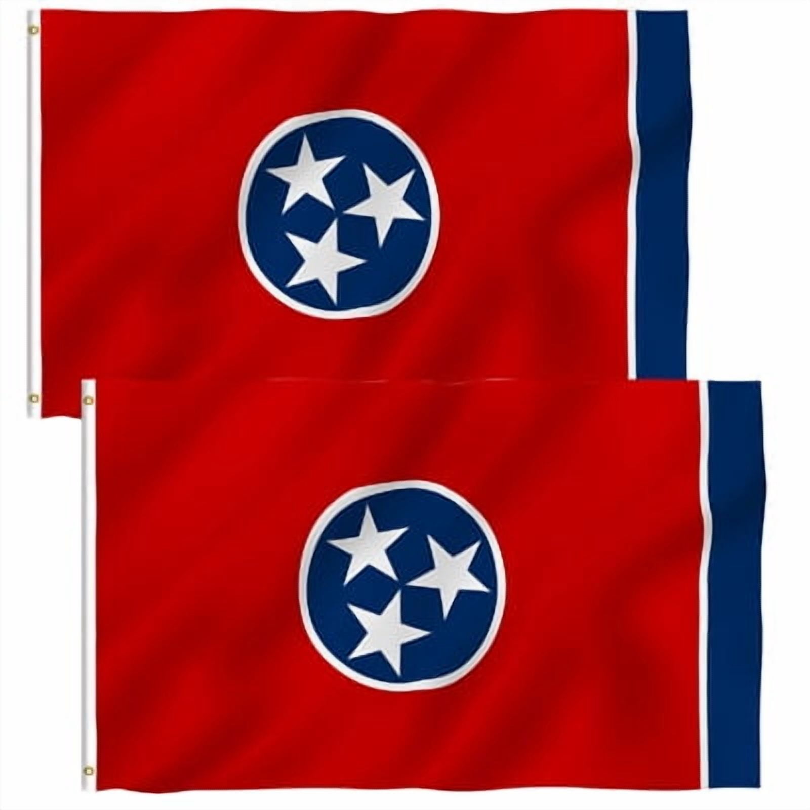 ANLEY 2 Pack Fly Breeze 3x5 Foot Tennessee State Flag - Tennessee Flags ...