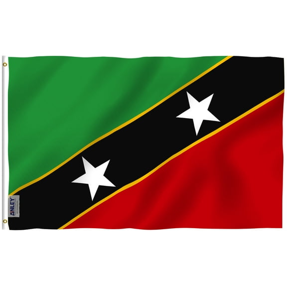 ANLEY 3x5 Feet Saint Kitts and Nevis Flag - Nevisian Flags