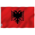 thumbnail image 1 of ANLEY Fly Breeze 3x5 Foot Albania Flag - Vivid Color and UV Fade Resistant - Canvas Header and Double Stitched - Albanian National Flags Polyester with Brass Grommets 3 X 5 Ft, 1 of 7