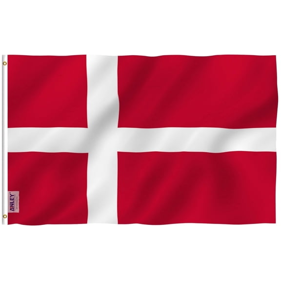 ANLEY 3x5 Foot Denmark Flag - Danish Dane National Flags Polyester