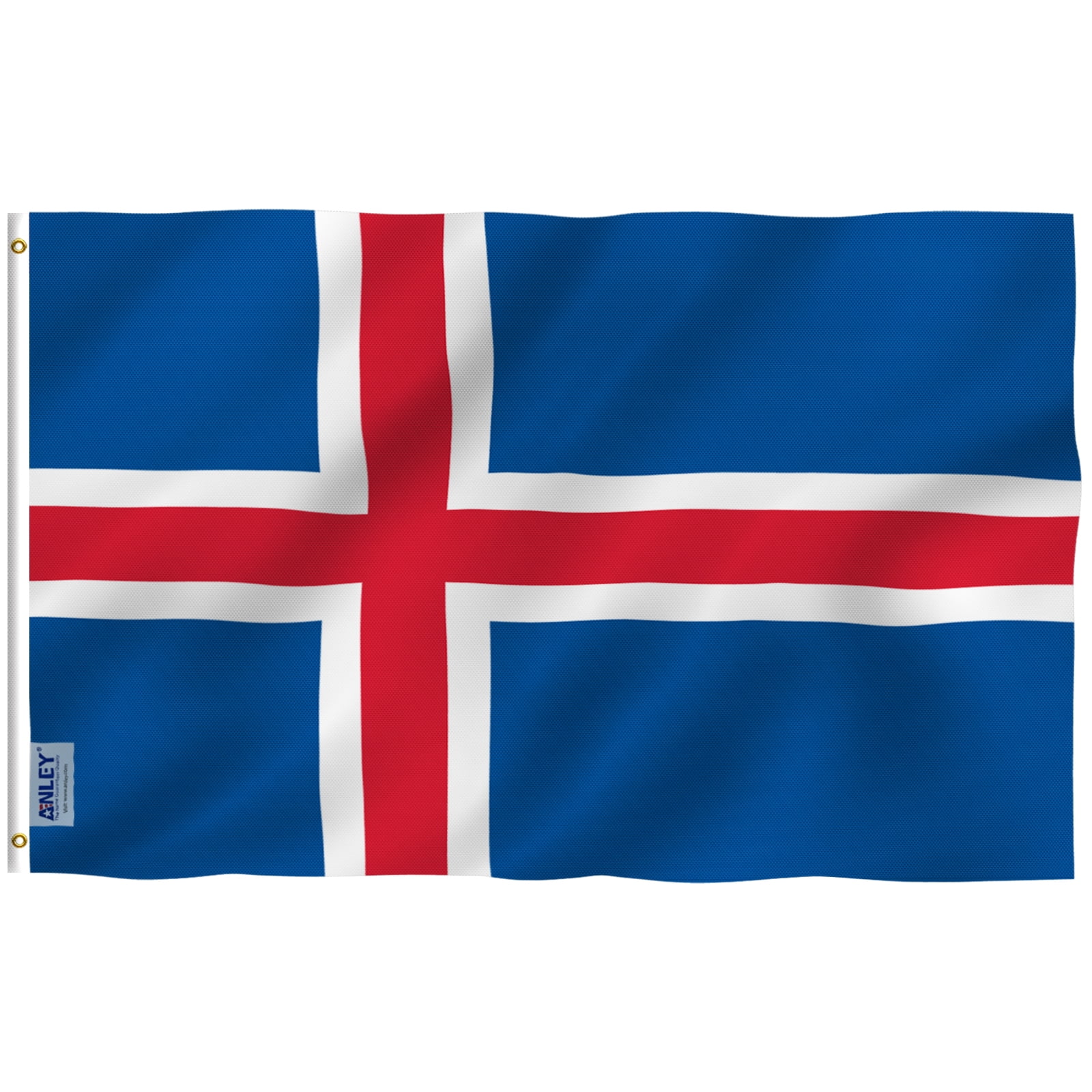 Iceland 3x5 Foot Polyester Flag with Brass Grommets