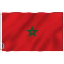 ANLEY Fly Breeze 3x5 Foot Morocco Flag - Vivid Color and UV Fade Resistant - Canvas Header and Double Stitched - Moroccan National Flags Polyester with Brass Grommets 3 X 5 Ft