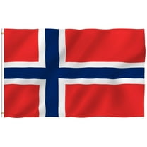 Anley Fly Breeze 3x5 Foot Norway Flag - Vivid Color and UV Fade Resistant - Canvas Header and Double Stitched - Norwegian Nordmann National Flags Polyester with Brass Grommets 3 X 5 Ft