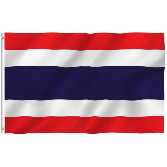 ANLEY Fly Breeze 3x5 Foot Thailand Flag - Vivid Color and UV Fade Resistant - Canvas Header and Double Stitched -Thai National Flags Polyester with Brass Grommets 3 X 5 Ft