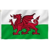 ANLEY Fly Breeze 3x5 Foot Wales Flag - Welsh Flags Polyester with Brass Grommets 3 X 5 Ft