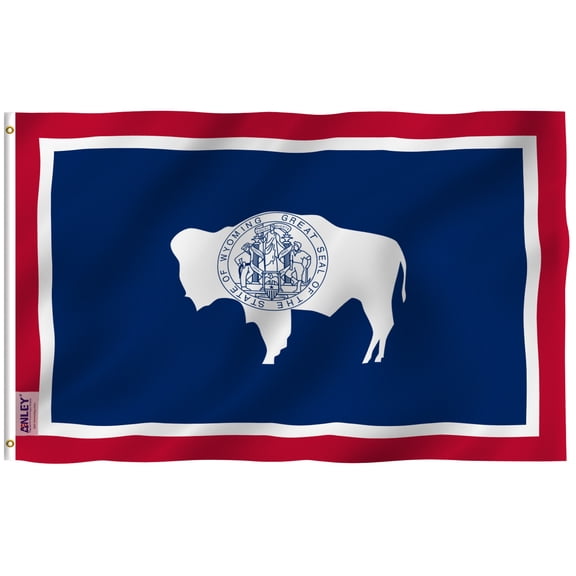 ANLEY 3x5 Foot Wyoming State Flag - Wyoming WY Flags Polyester