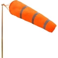 thumbnail image 1 of ANLEY 40-Inch Windsock - Rip-stop Polyester Wind Direction Measurement Sock Bag with Reflective Belt - For Outdoors Airport Farm & Park - Orange 3.3 Feet, 1 of 7