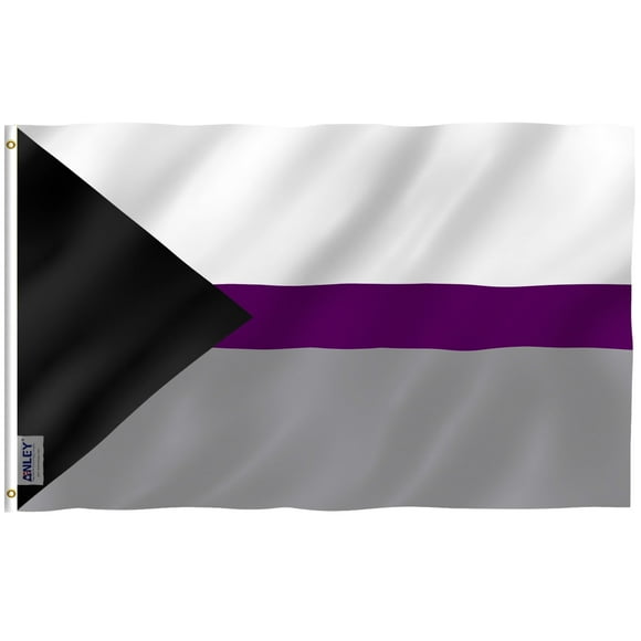 ANLEY Fly Breeze 3x5 Feet Demisexual Pride Flag - Demisexual Pride Flag Polyester with Brass Grommets