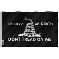 ANLEY Fly Breeze 3x5 Foot Liberty Or Death Flag - Don't Tread On Me Flags Polyester with Brass Grommets