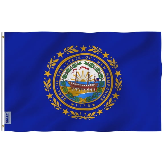 ANLEY 3x5 Foot New Hampshire State Flag - New Hampshire NH Flags Polyester