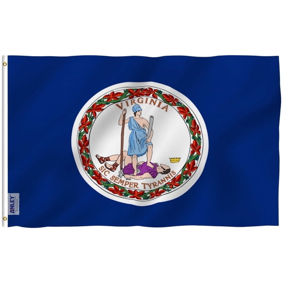 ANLEY Fly Breeze 3x5 Foot Virginia State Flag - Virginia VA State Flags Polyester