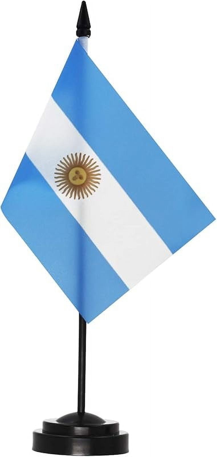 ANLEY Russia Deluxe Desk Flag Set - Miniature Zimbabwe