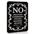 thumbnail image 1 of ANLEY No Soliciting Sign for Home and Business 6" x 4.5", Do Not Ring The Bell - Modern Design for Indoor and Outdoor Use, 1 of 7