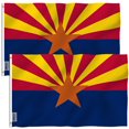 thumbnail image 1 of ANLEY Pack of 2 Fly Breeze 3x5 Foot Arizona State Polyester Flag - Arizona AZ State Flags with Brass Grommets, 1 of 7
