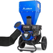 ANLIBATT 224cc 7.5HP Gas Powered Wood Chipper Shredder, 3 in Maximum Branch Capacity with Collection Bag for Yard Cleanup