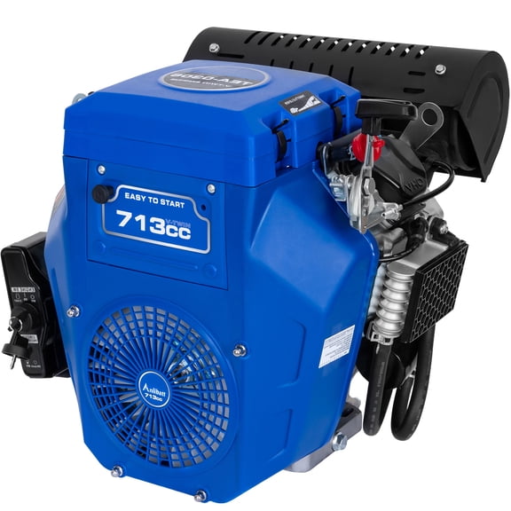 ANLIBATT 23 HP 713cc Gas Powered Engine Two Cylinders Electric Start Horizontal 4 Stroke for Log Splitter Pressure Washer Water Pump Industrial EPA
