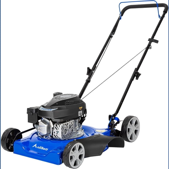 ANLIBATT Gas Lawn mower 20" Cutting Deck 144cc 4-Cycle Engine, Steel Deck with Side Discharge