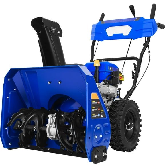 ANLIBATT Self-Propelled Gas Snow Blower 24 Inch 212cc Two-Stage Snow Thrower with LED Lights Snowblower