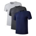 thumbnail image 1 of ANLIQI Men's Bamboo Rayon Undershirts Short Sleeve Crewneck Moisture-Wicking Undershirts (3E, M), 1 of 6