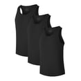 thumbnail image 1 of ANLIQI Men's Tank Top Rayon Made from Bamboo Undershirts Tank Shirt Crew Neck A-Shirt for Men (3 Pack Black, M), 1 of 6
