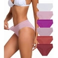 thumbnail image 1 of ANLIQI Modal Microfiber Underwear Women Hipster Panties Breathable Ladies Panties Bikini Comfortable Undies S-2XL (6C,L), 1 of 6
