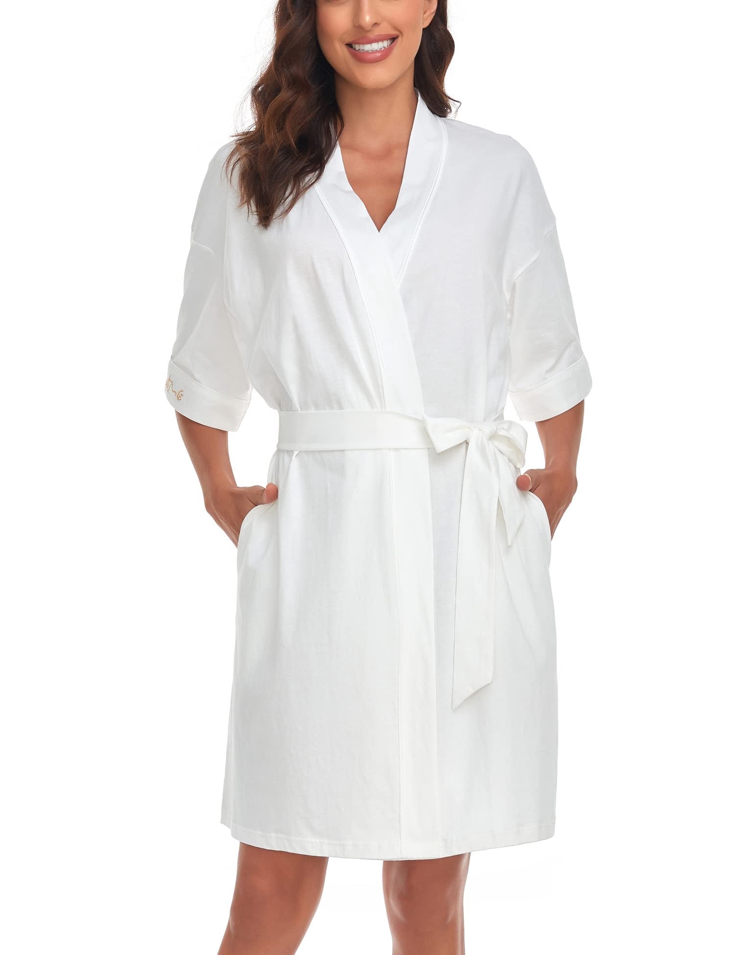short white cotton dressing gown Comfortable White Cotton Dress