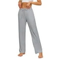 thumbnail image 1 of ANLIQI Women's Bamboo Rayon Pajamas Pants Wide Leg Yoga Pants Casual Loose Cozy Sweatpants with Pockets (Light Grey, S), 1 of 7