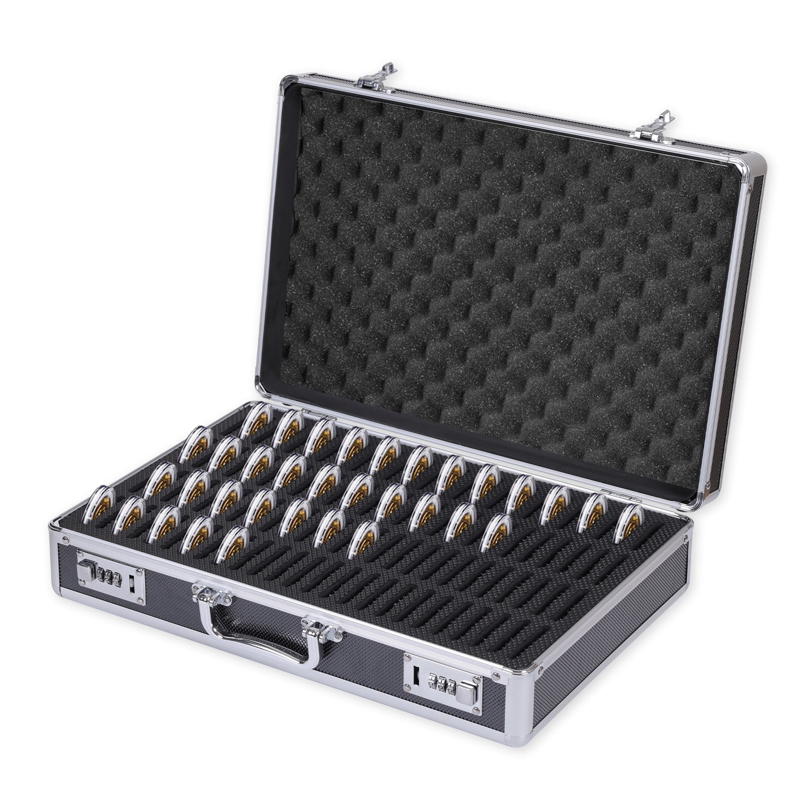 ANMINY 100-Coin Aluminum Storage Case with Combination Lock, Fits 1 oz ...