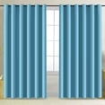 thumbnail image 1 of ANMINY 2 Pcs Blackout Curtain Panels Solid Color Space Room Divider Screen Partition Fabric, 96"x120", Blue, 1 of 7